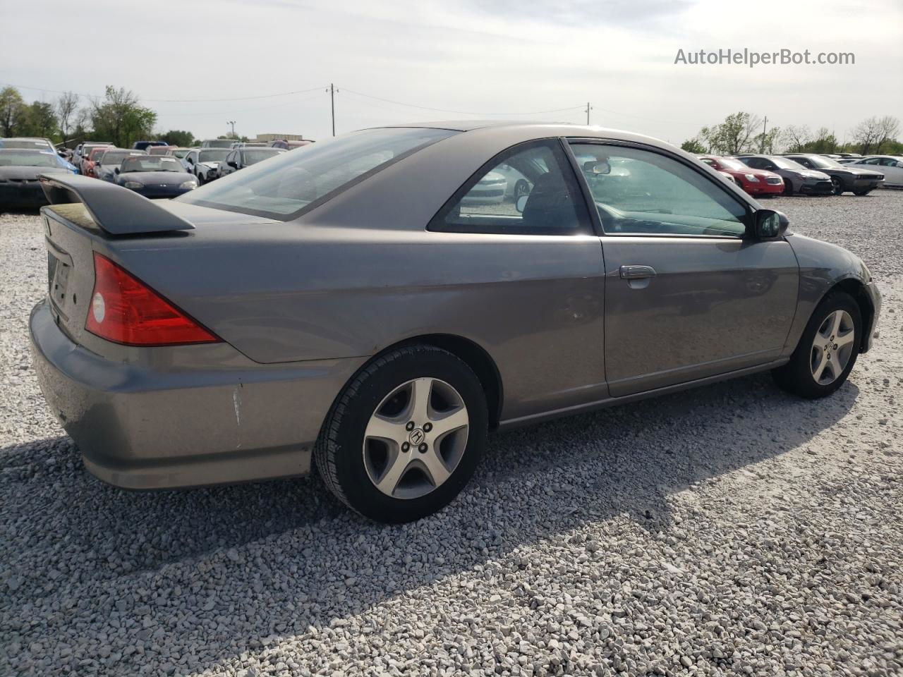 2004 Honda Civic Ex Gray vin: 1HGEM22924L006020