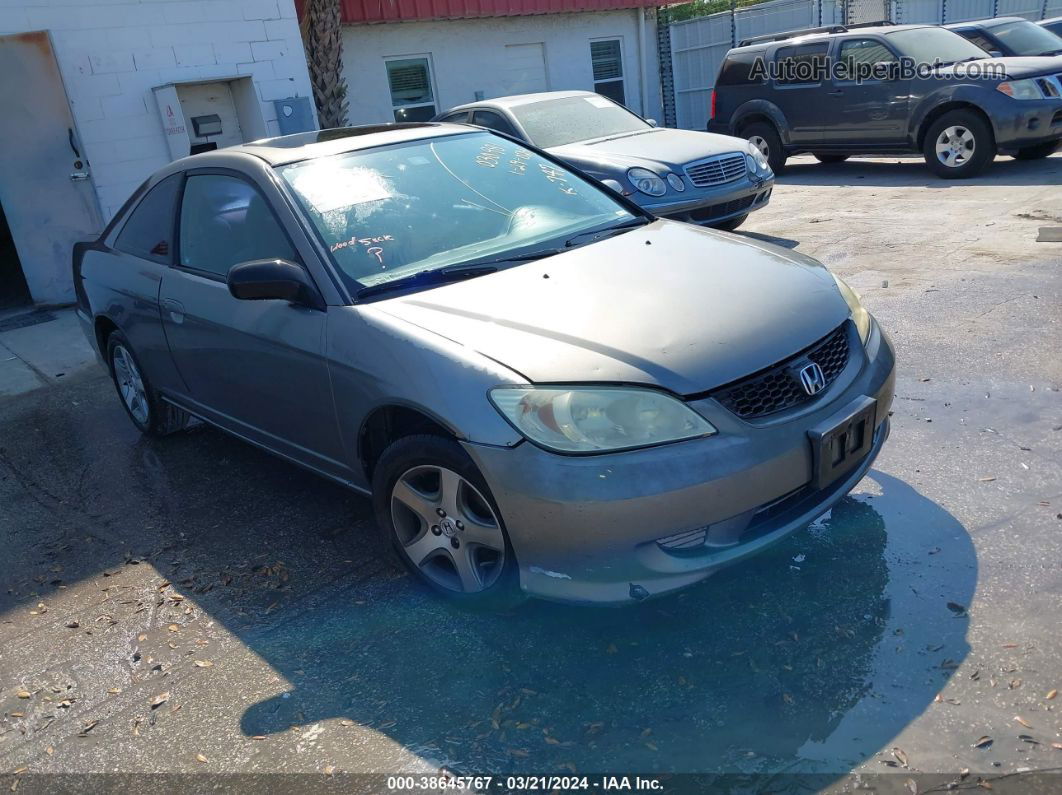 2004 Honda Civic Ex Серый vin: 1HGEM22924L030981