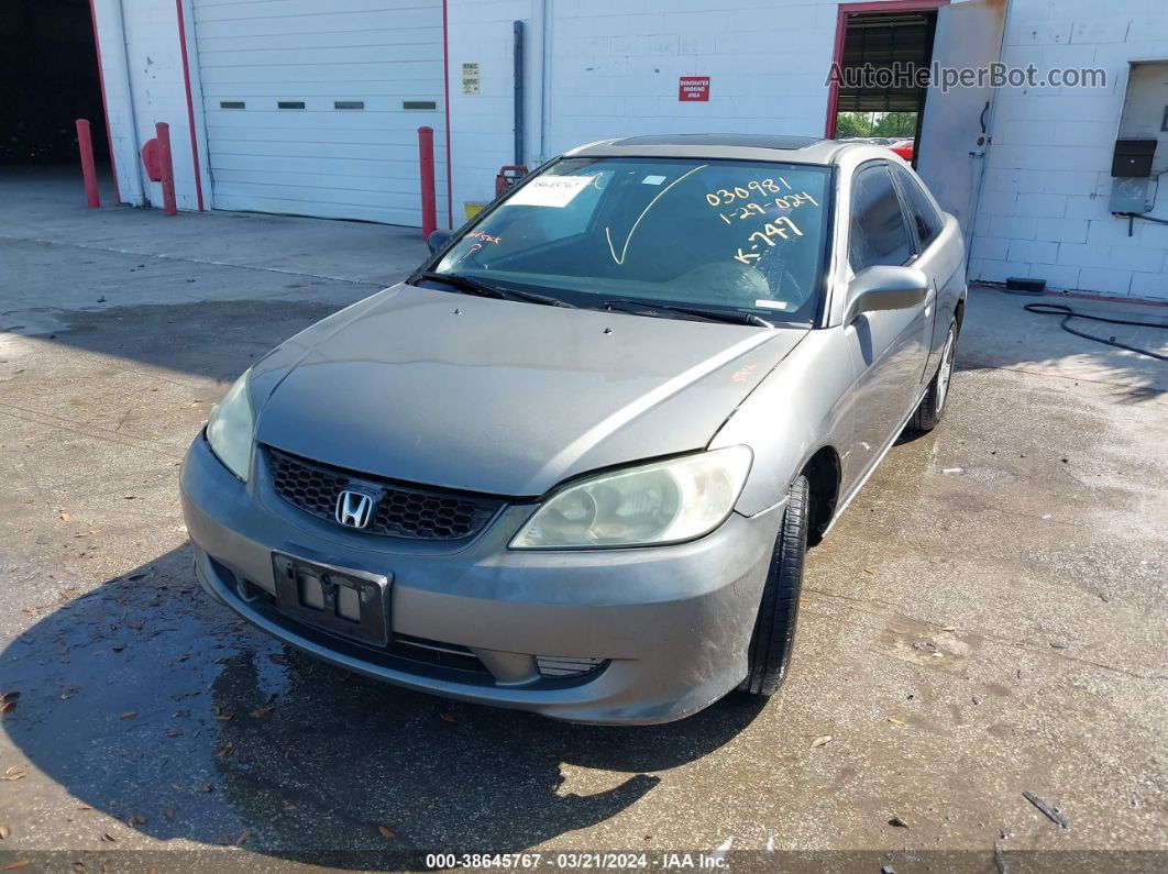 2004 Honda Civic Ex Серый vin: 1HGEM22924L030981