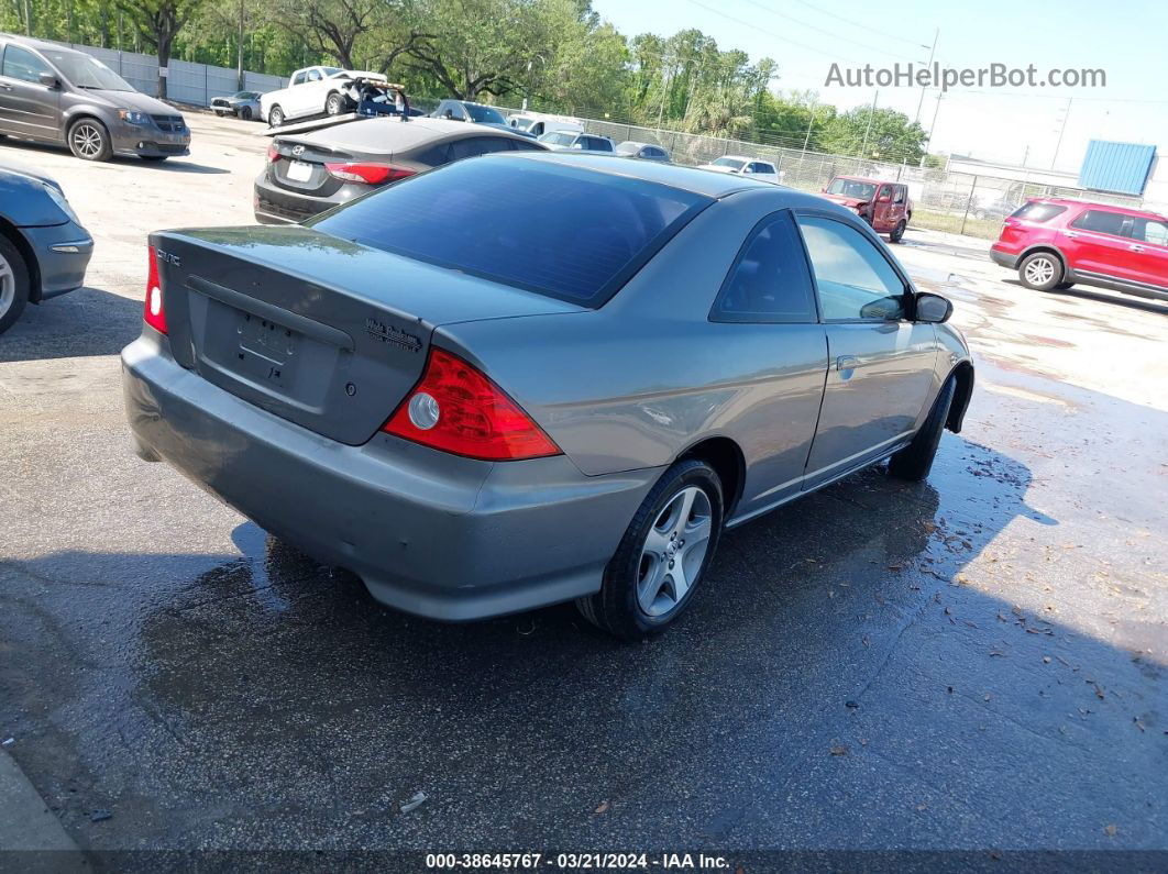 2004 Honda Civic Ex Gray vin: 1HGEM22924L030981