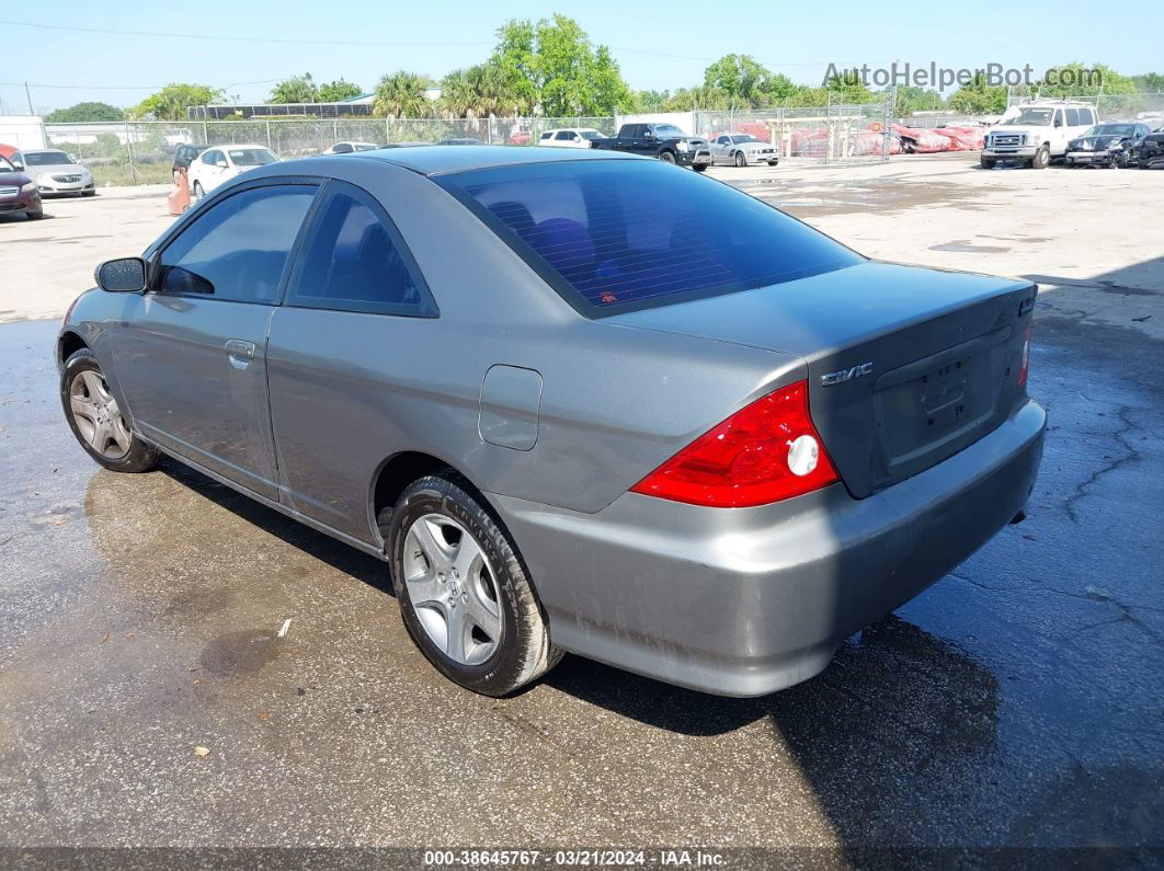 2004 Honda Civic Ex Gray vin: 1HGEM22924L030981