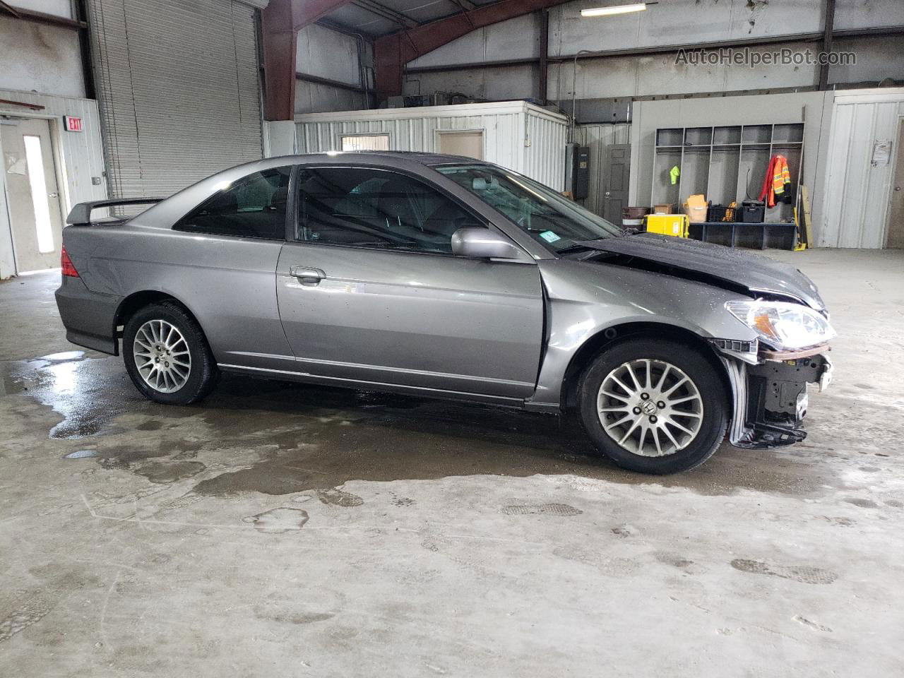 2005 Honda Civic Ex Silver vin: 1HGEM22925L007332