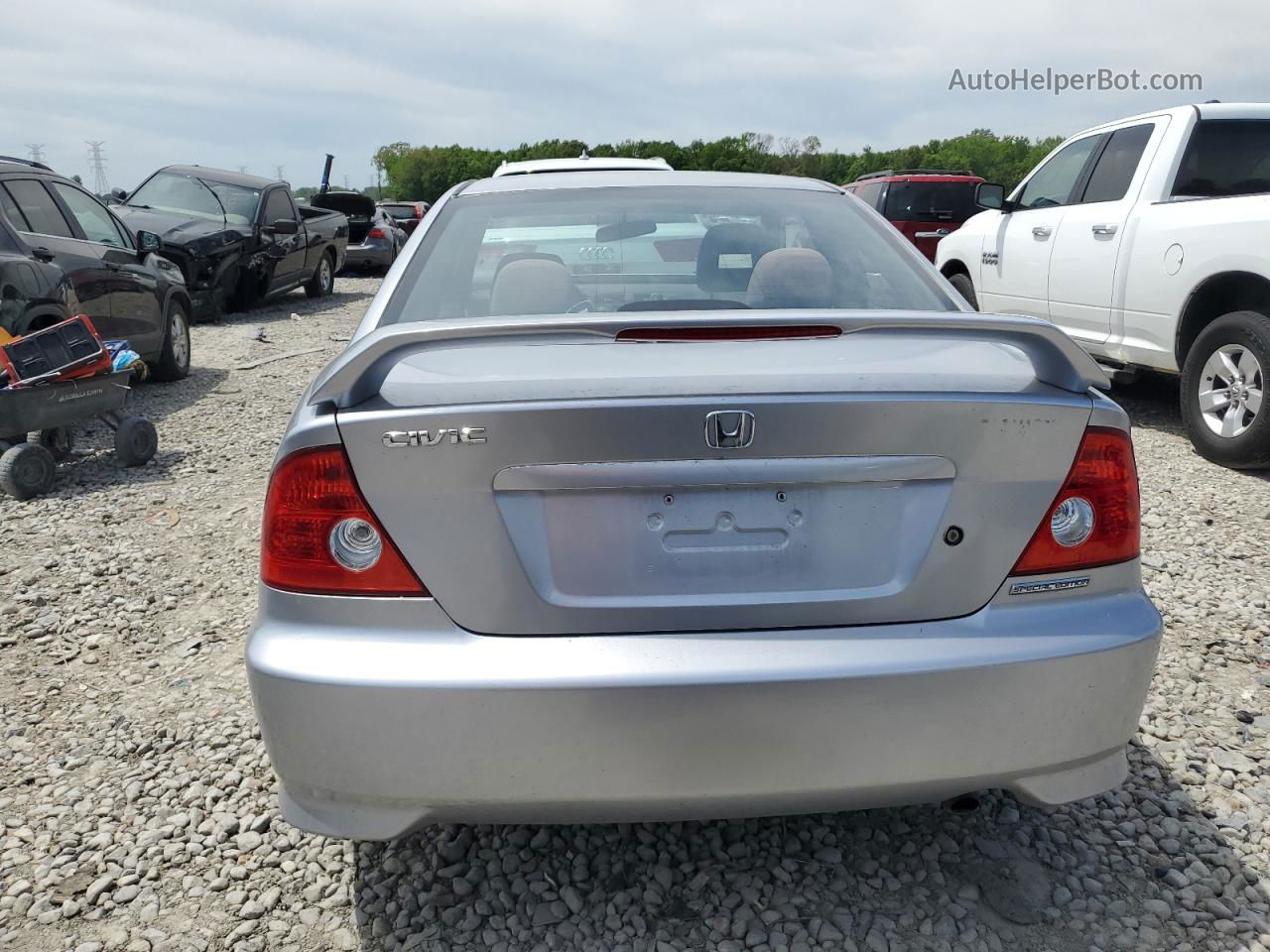 2005 Honda Civic Ex Silver vin: 1HGEM22925L013177