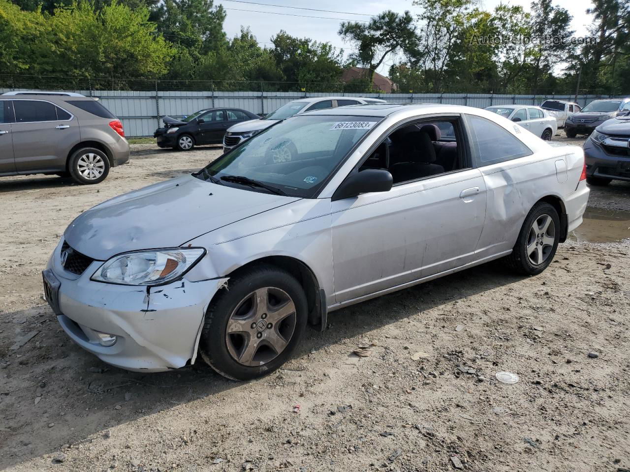 2004 Honda Civic Ex Silver vin: 1HGEM22944L000834