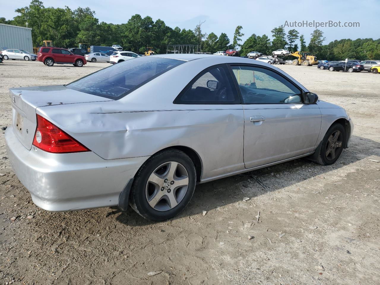 2004 Honda Civic Ex Silver vin: 1HGEM22944L000834