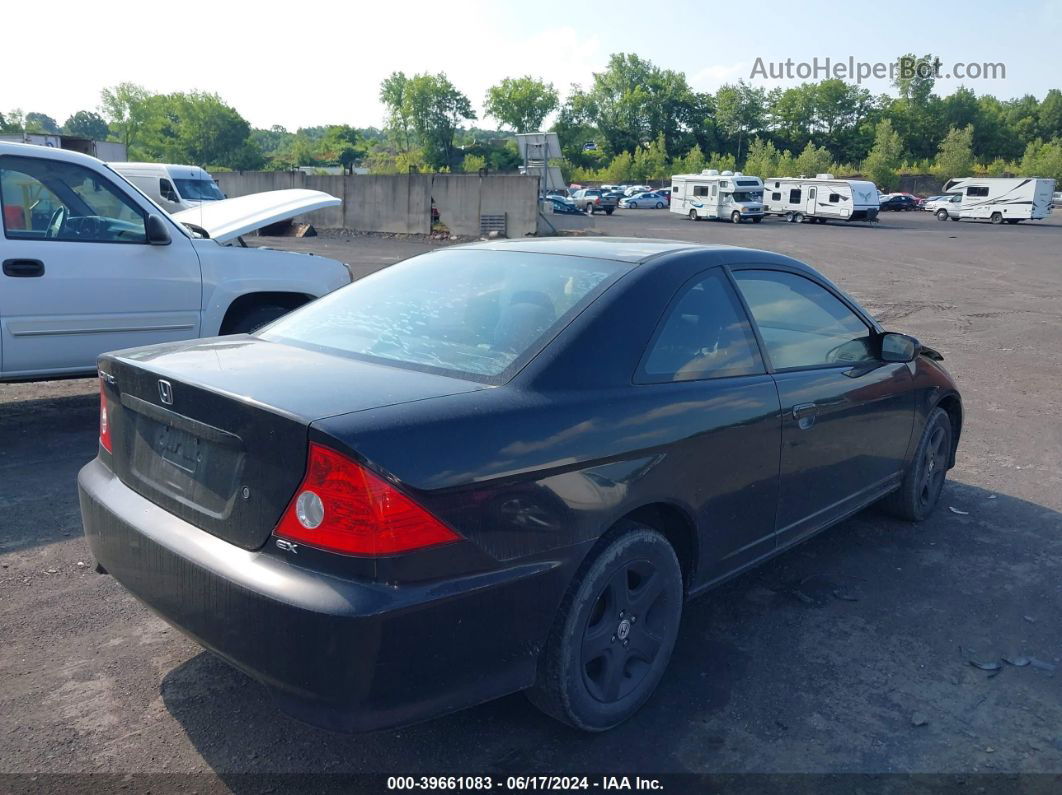 2004 Honda Civic Ex Black vin: 1HGEM22944L072097