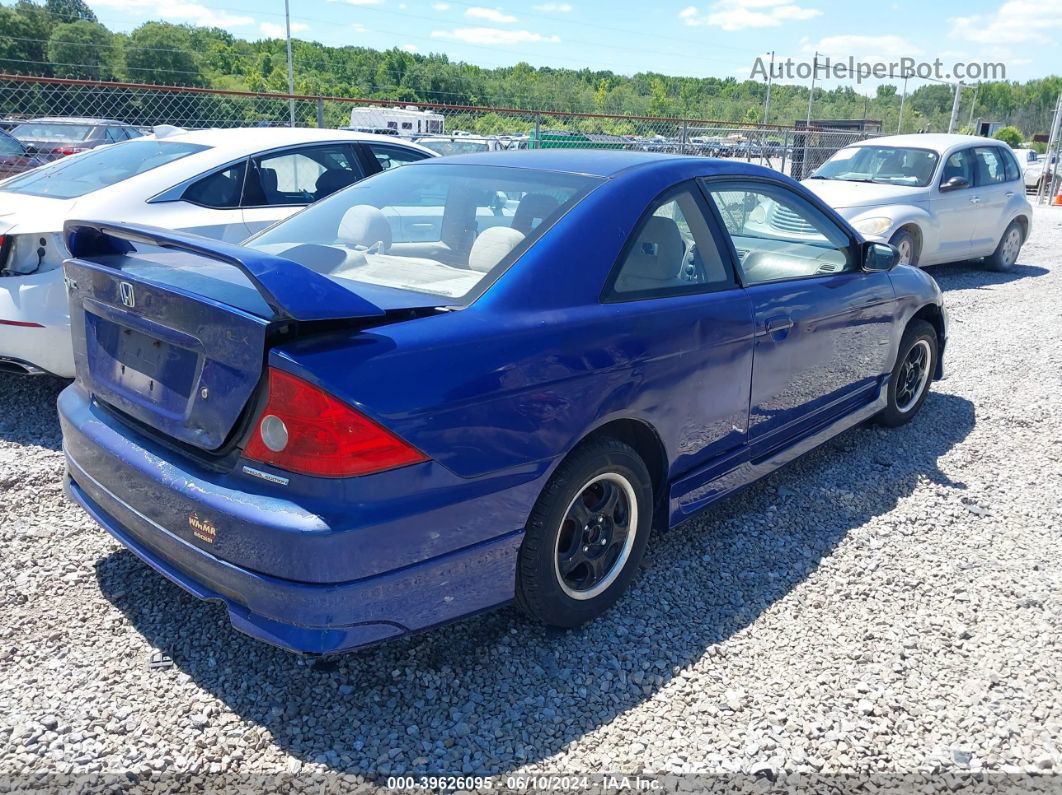 2005 Honda Civic Ex Blue vin: 1HGEM22945L049923