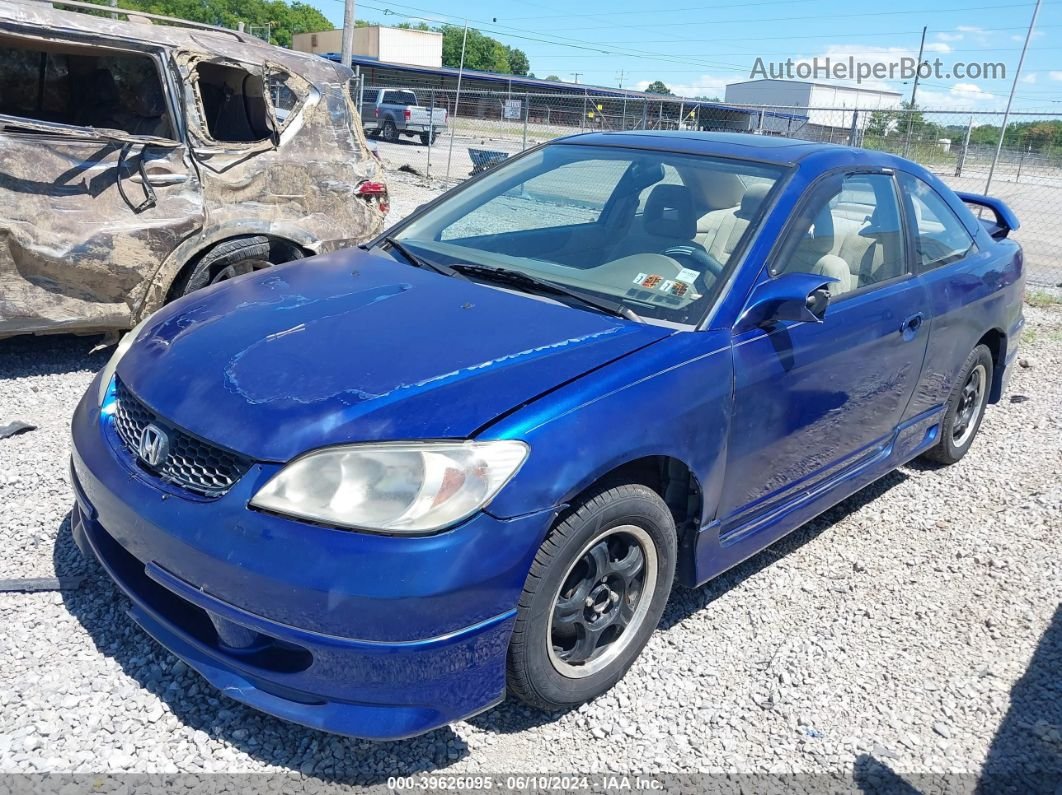 2005 Honda Civic Ex Blue vin: 1HGEM22945L049923