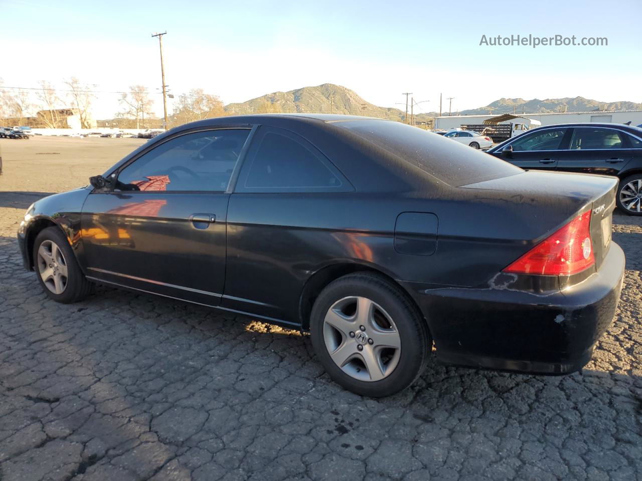 2004 Honda Civic Ex Black vin: 1HGEM22954L030294