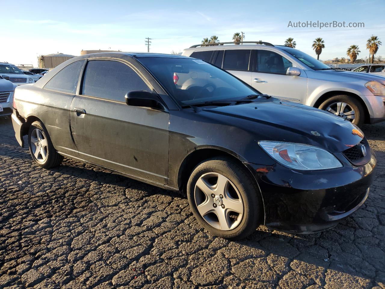 2004 Honda Civic Ex Black vin: 1HGEM22954L030294