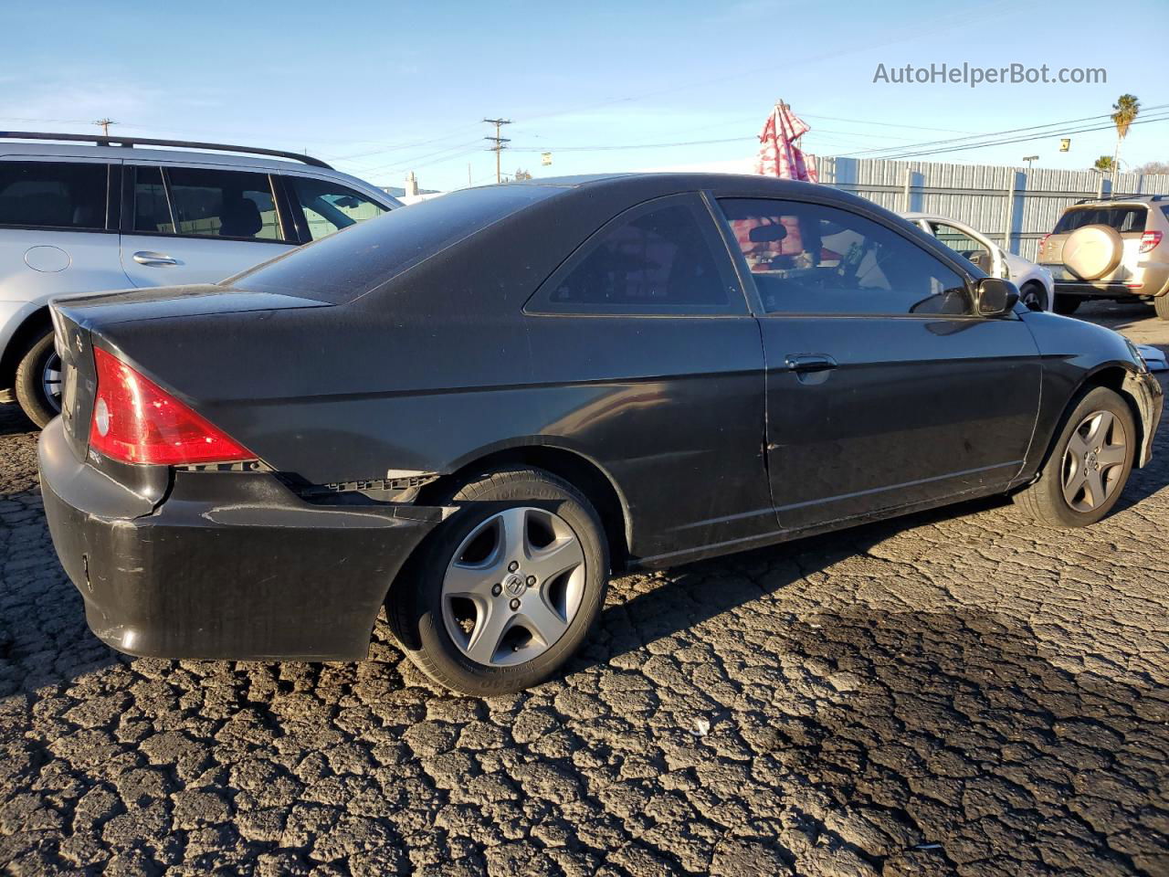 2004 Honda Civic Ex Black vin: 1HGEM22954L030294