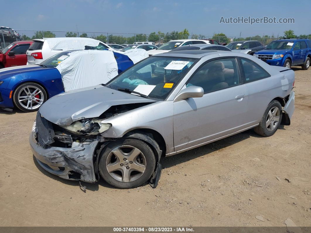 2004 Honda Civic Ex Silver vin: 1HGEM22954L031753