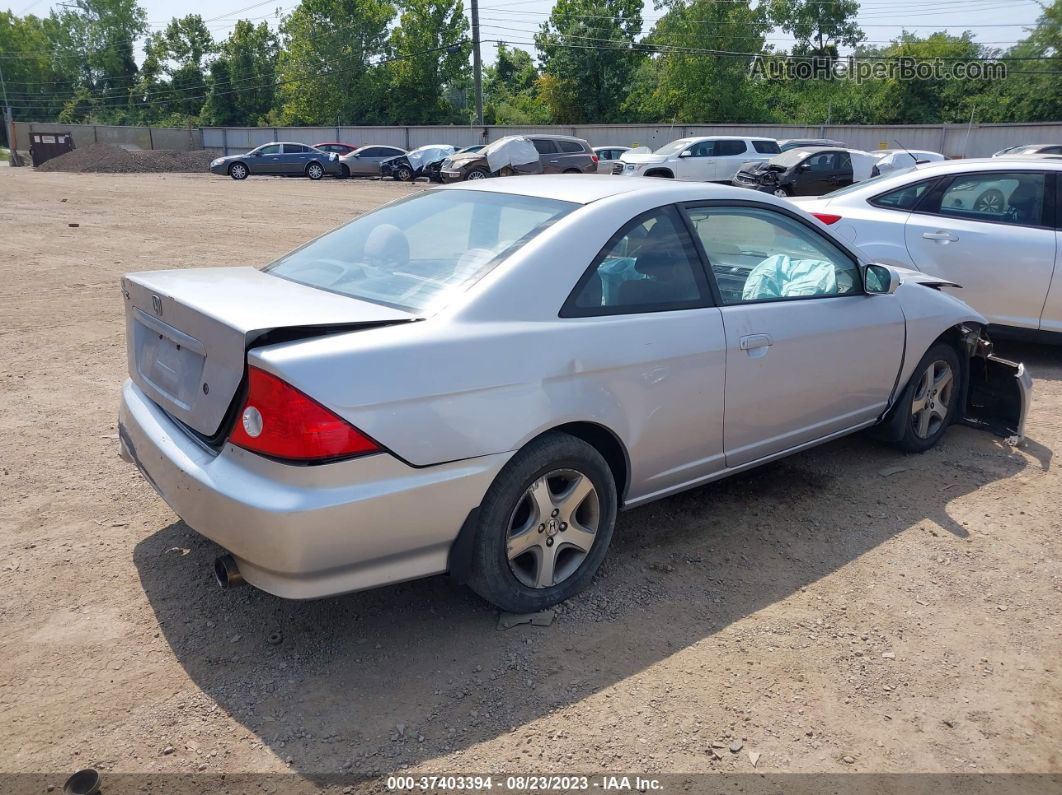 2004 Honda Civic Ex Silver vin: 1HGEM22954L031753