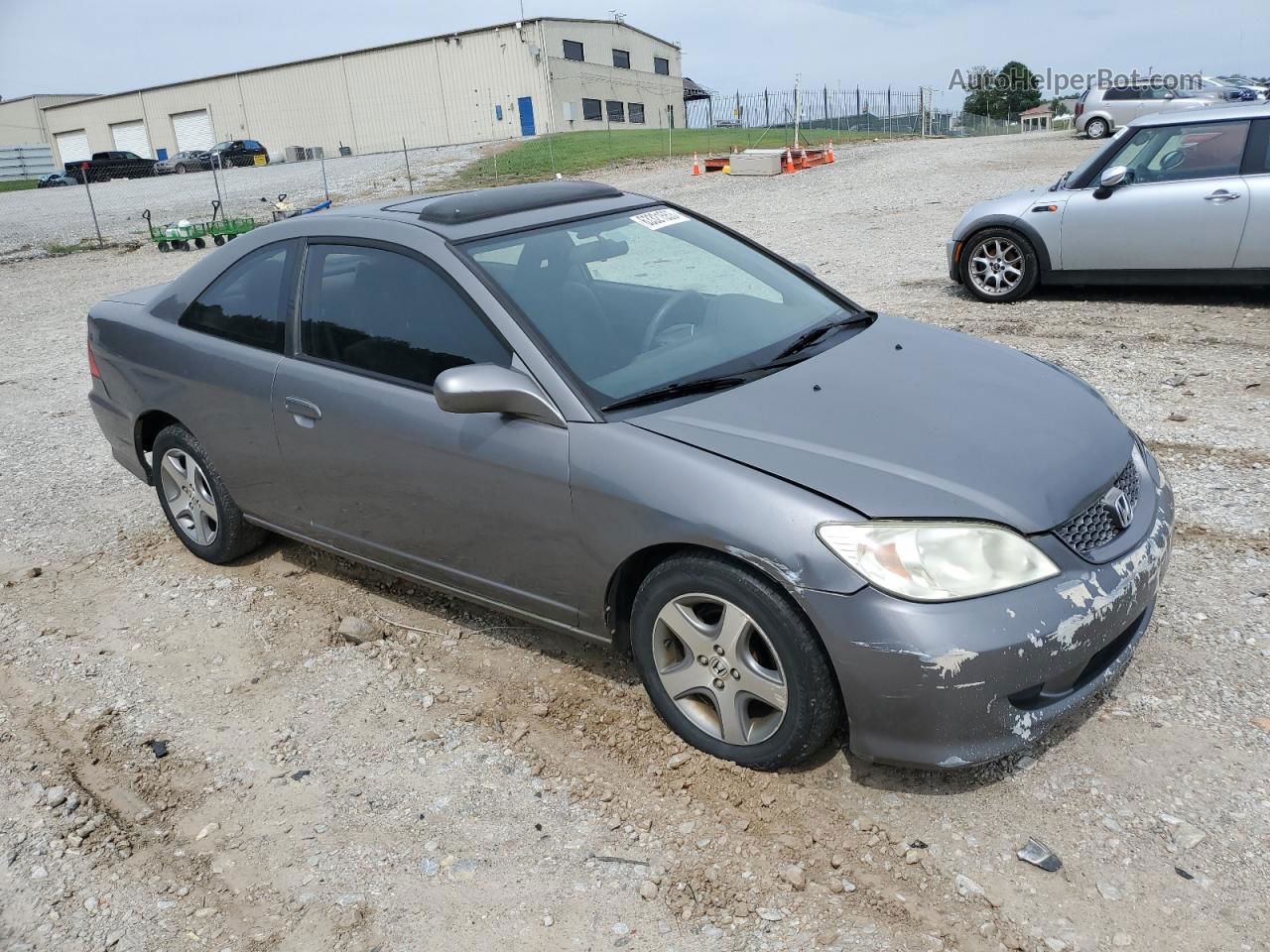 2004 Honda Civic Ex Gray vin: 1HGEM22954L046043