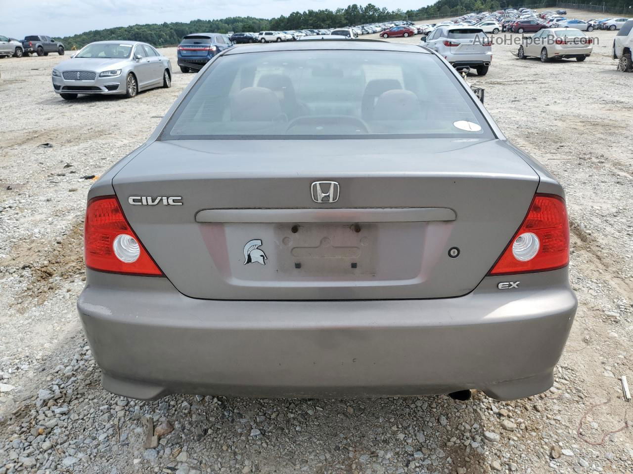 2004 Honda Civic Ex Gray vin: 1HGEM22954L046043