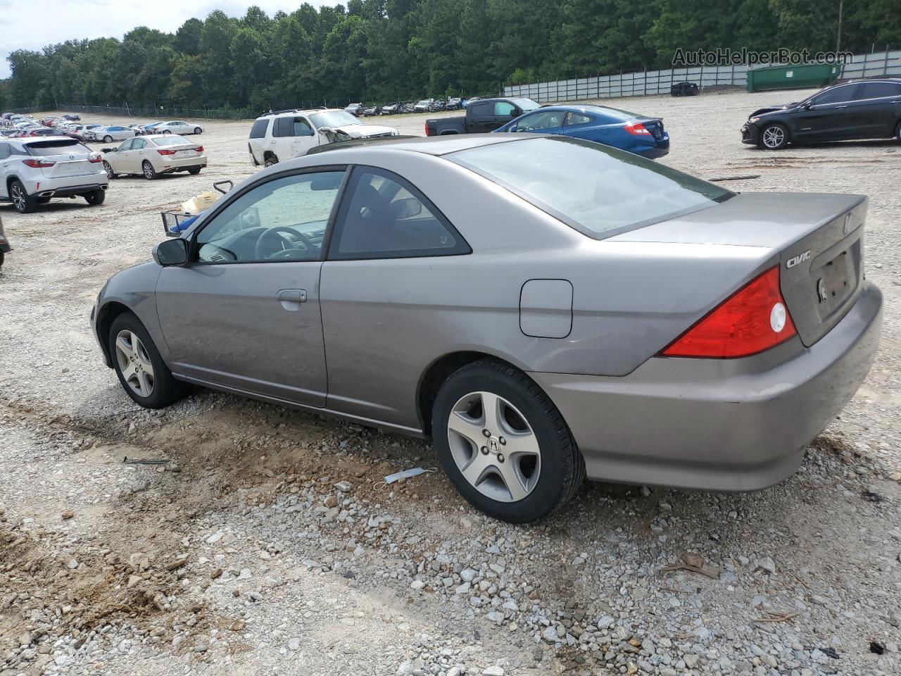 2004 Honda Civic Ex Gray vin: 1HGEM22954L046043