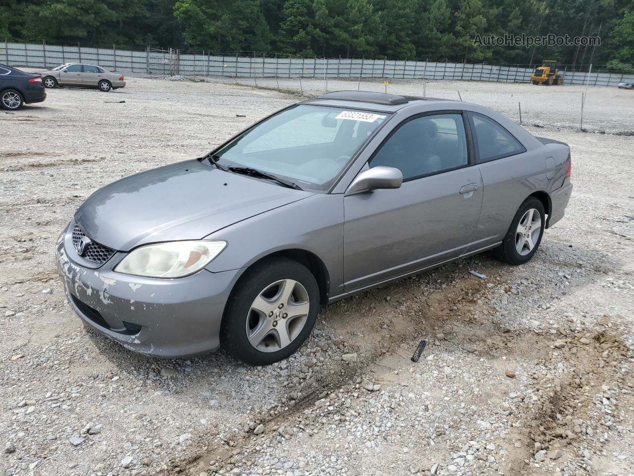 2004 Honda Civic Ex Gray vin: 1HGEM22954L046043