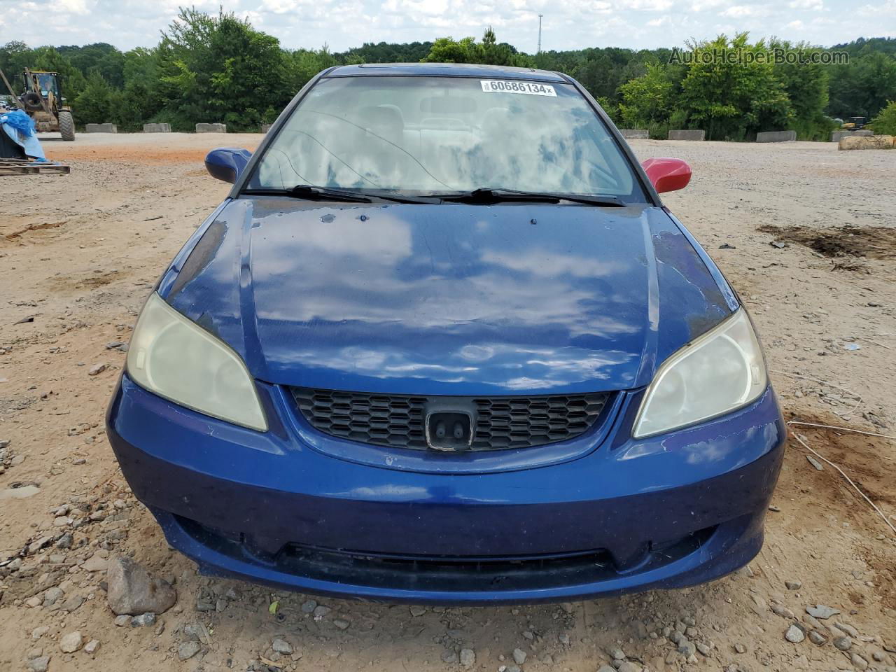 2004 Honda Civic Ex Blue vin: 1HGEM22964L061960