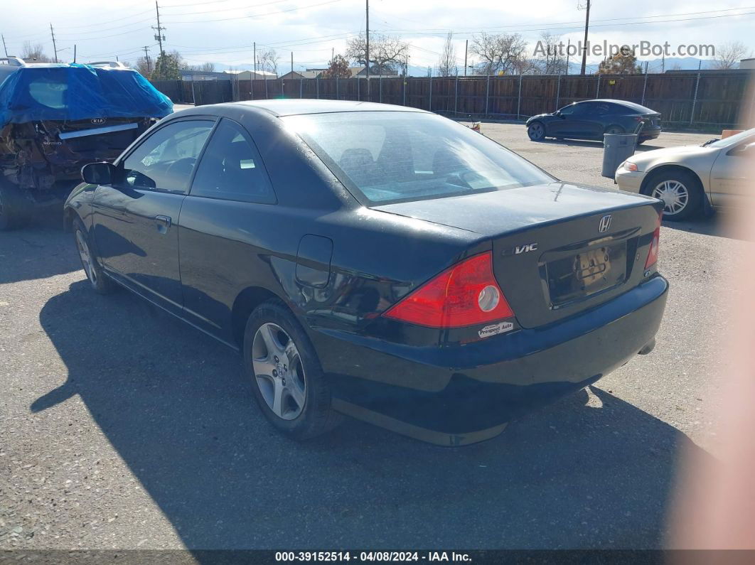 2004 Honda Civic Ex Black vin: 1HGEM22964L064437