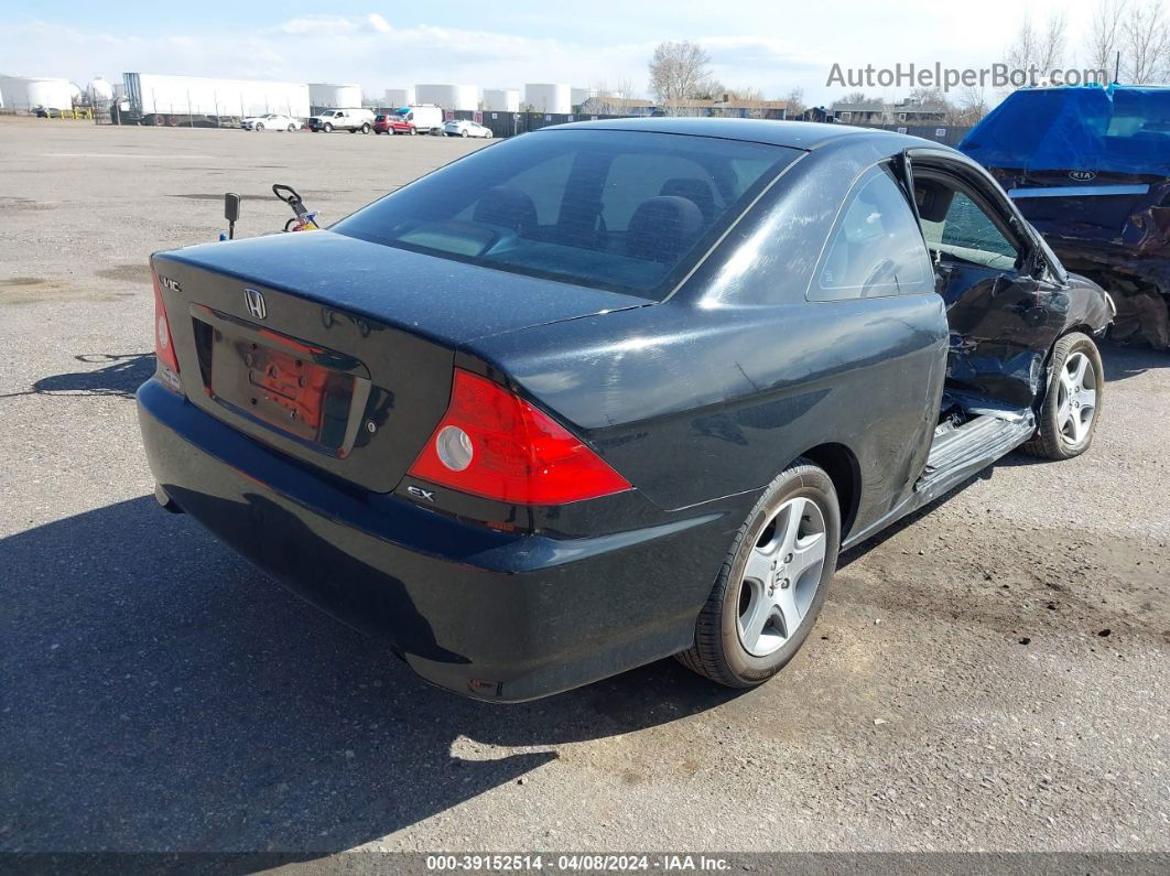 2004 Honda Civic Ex Black vin: 1HGEM22964L064437