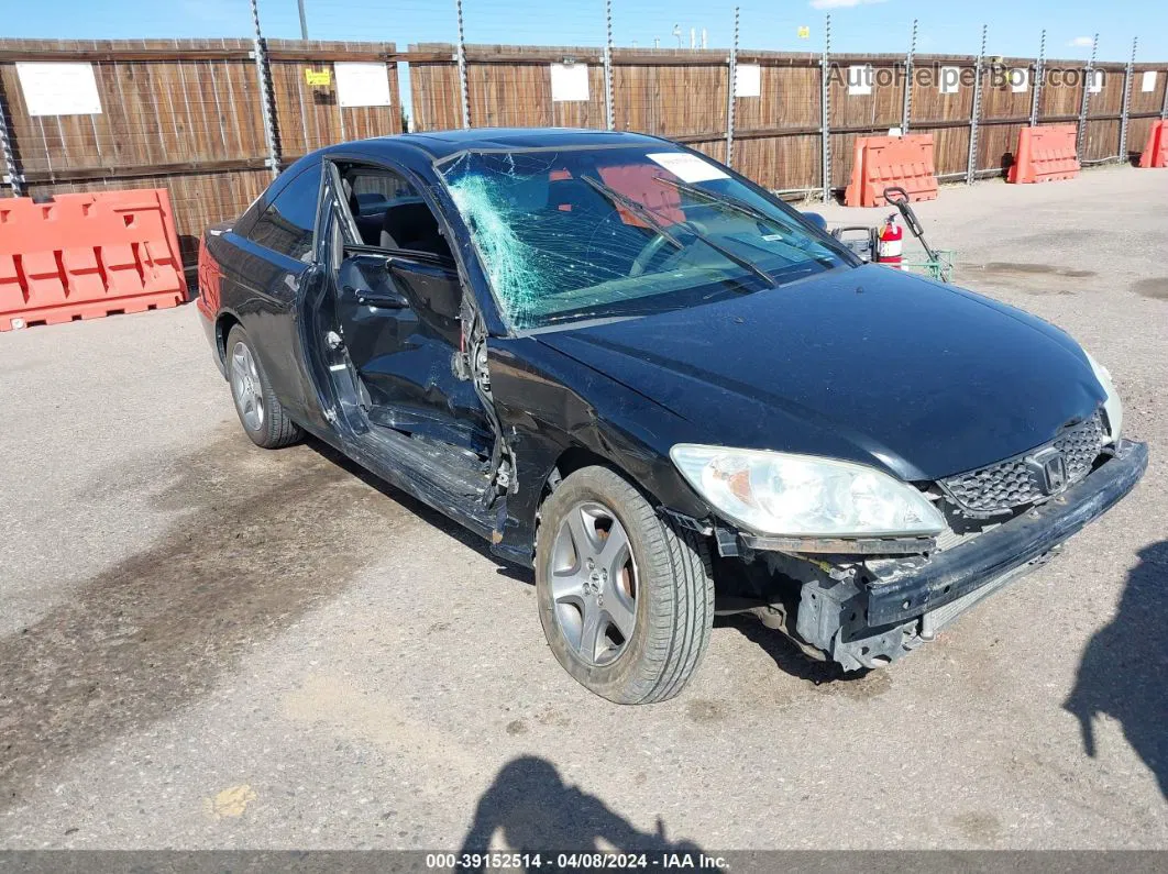 2004 Honda Civic Ex Black vin: 1HGEM22964L064437