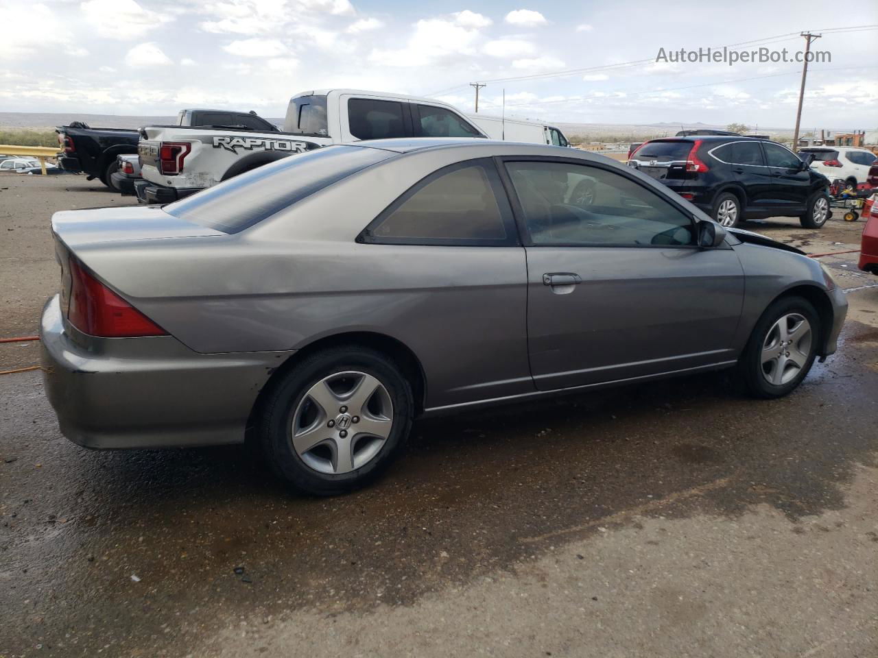 2004 Honda Civic Ex Gray vin: 1HGEM22964L077656