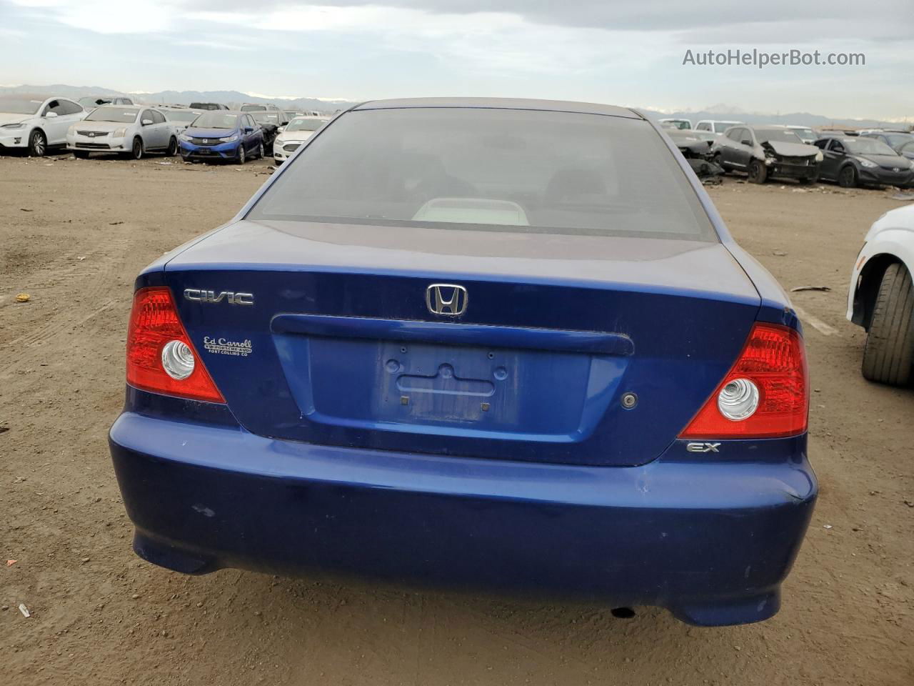 2005 Honda Civic Ex Blue vin: 1HGEM22965L032072