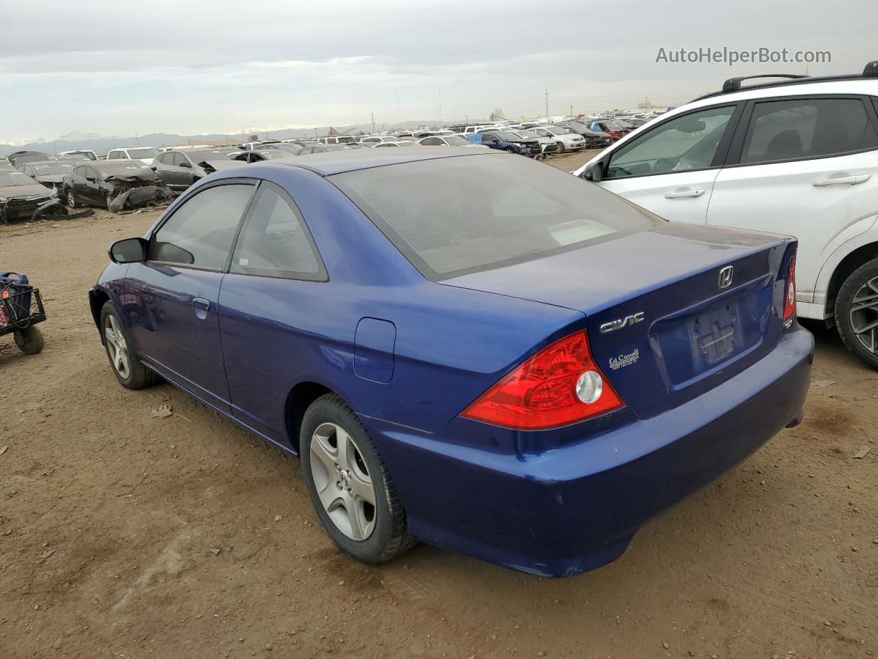 2005 Honda Civic Ex Blue vin: 1HGEM22965L032072