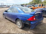 2005 Honda Civic Ex Blue vin: 1HGEM22975L069048