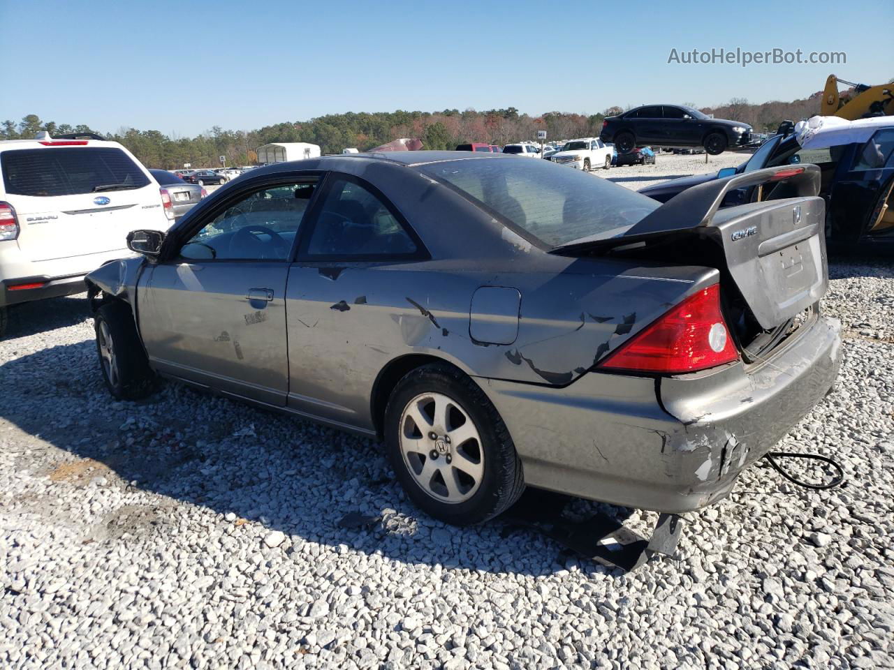 2004 Honda Civic Ex Gray vin: 1HGEM22974L047811