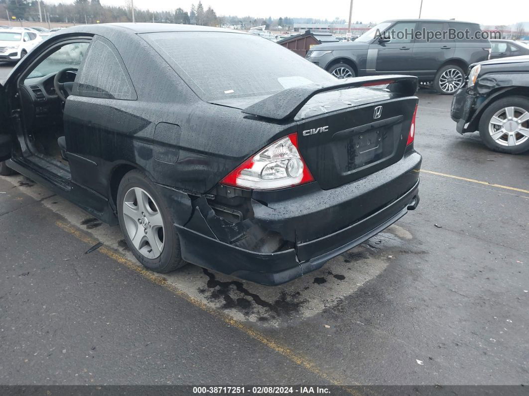 2004 Honda Civic Ex Black vin: 1HGEM22984L063743