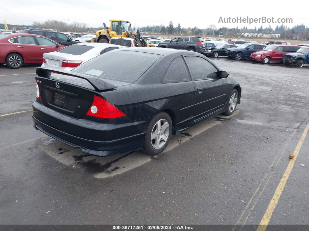 2004 Honda Civic Ex Black vin: 1HGEM22984L063743