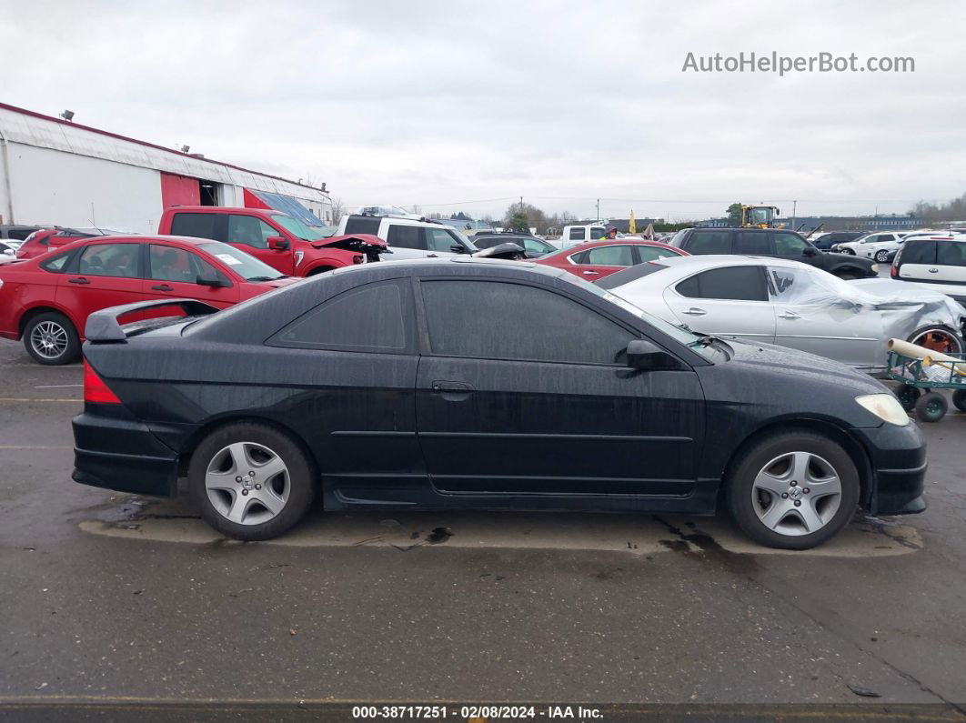 2004 Honda Civic Ex Black vin: 1HGEM22984L063743