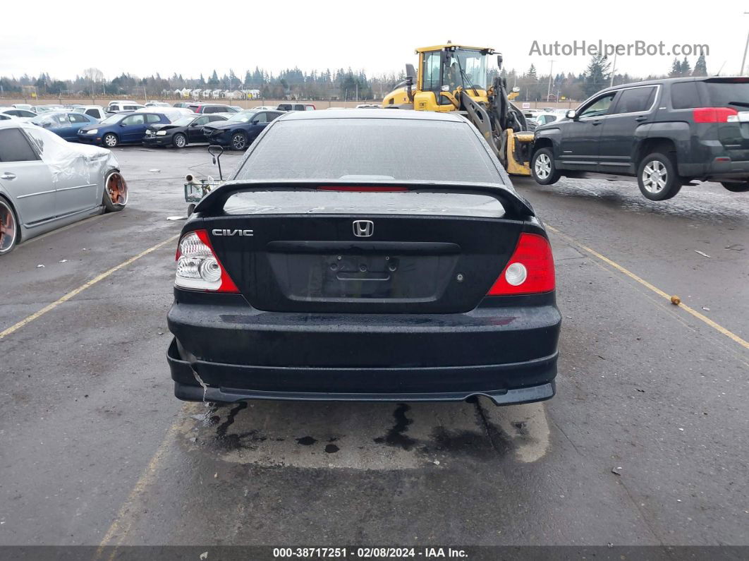 2004 Honda Civic Ex Black vin: 1HGEM22984L063743