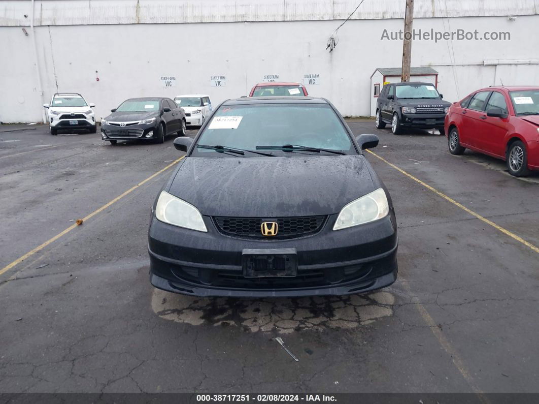 2004 Honda Civic Ex Черный vin: 1HGEM22984L063743