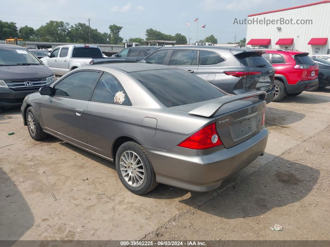 2005 Honda Civic Ex Gray vin: 1HGEM22985L064232