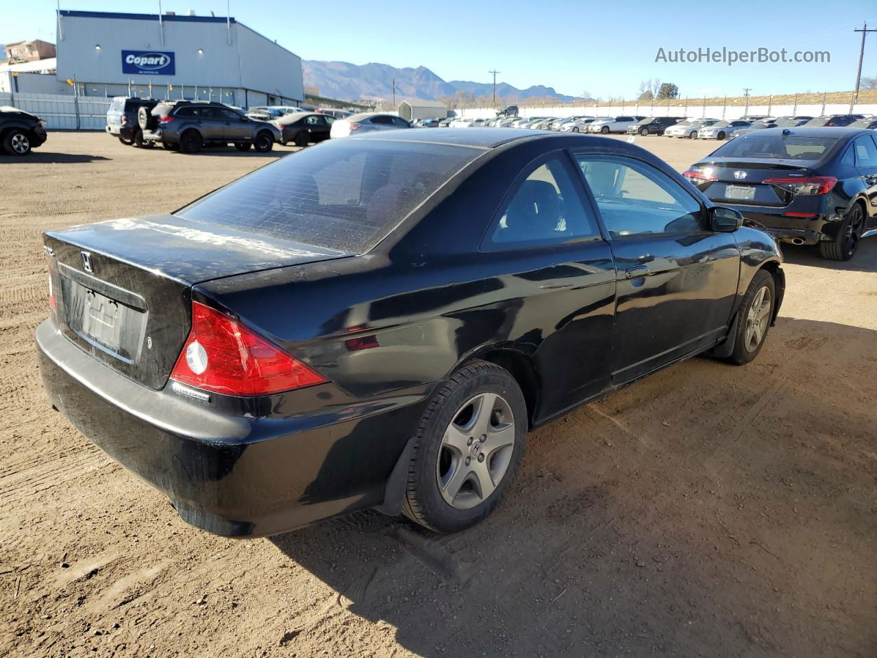 2005 Honda Civic Ex Black vin: 1HGEM22985L071598