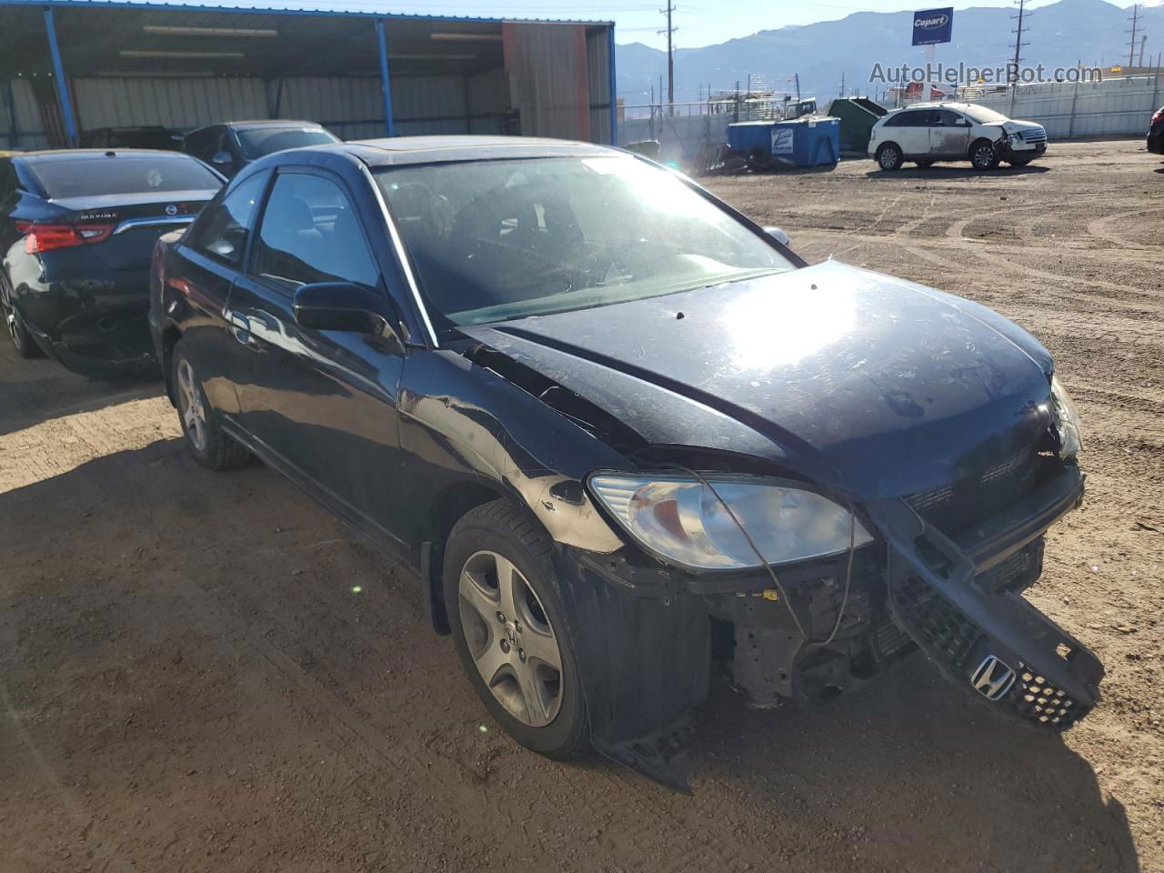 2005 Honda Civic Ex Black vin: 1HGEM22985L071598