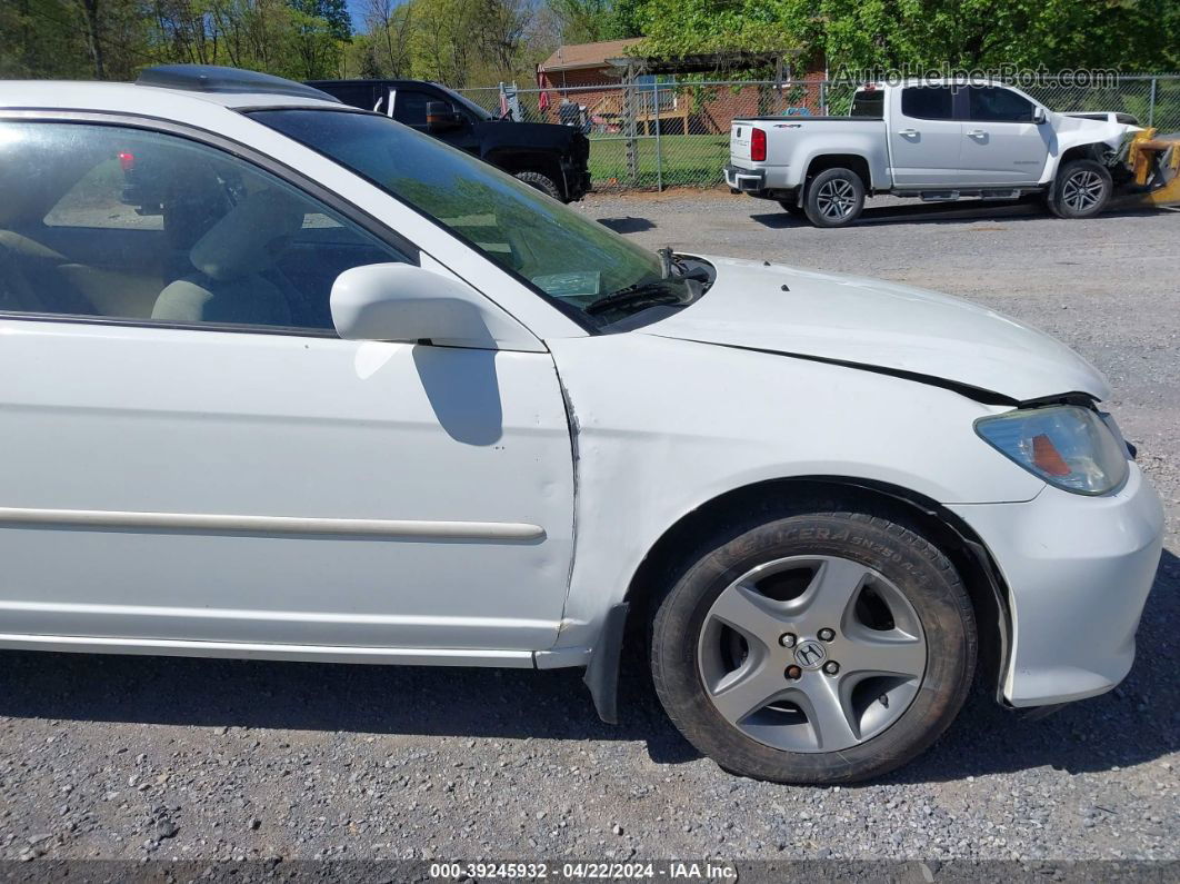 2004 Honda Civic Ex White vin: 1HGEM22994L046563