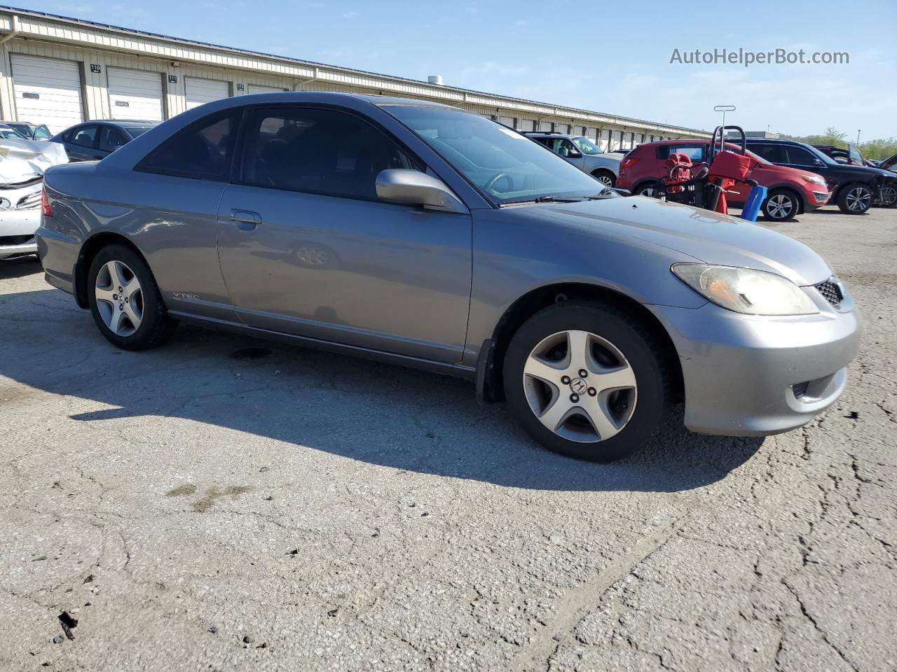 2004 Honda Civic Ex Серый vin: 1HGEM229X4L033174