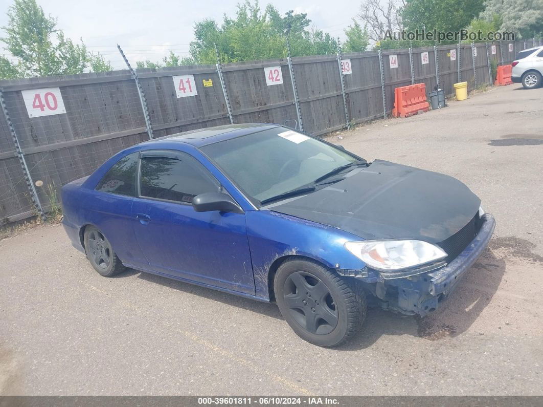 2005 Honda Civic Ex Blue vin: 1HGEM229X5L010785