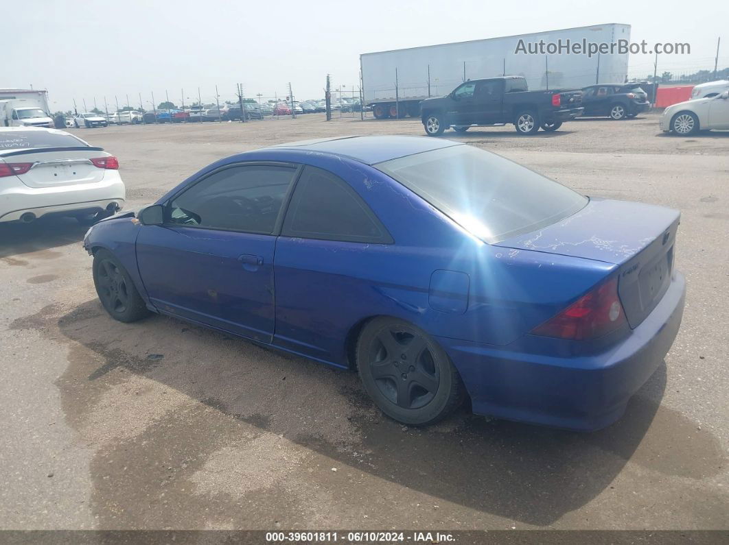 2005 Honda Civic Ex Blue vin: 1HGEM229X5L010785