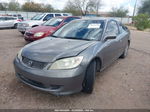 2005 Honda Civic Ex Gray vin: 1HGEM229X5L026257