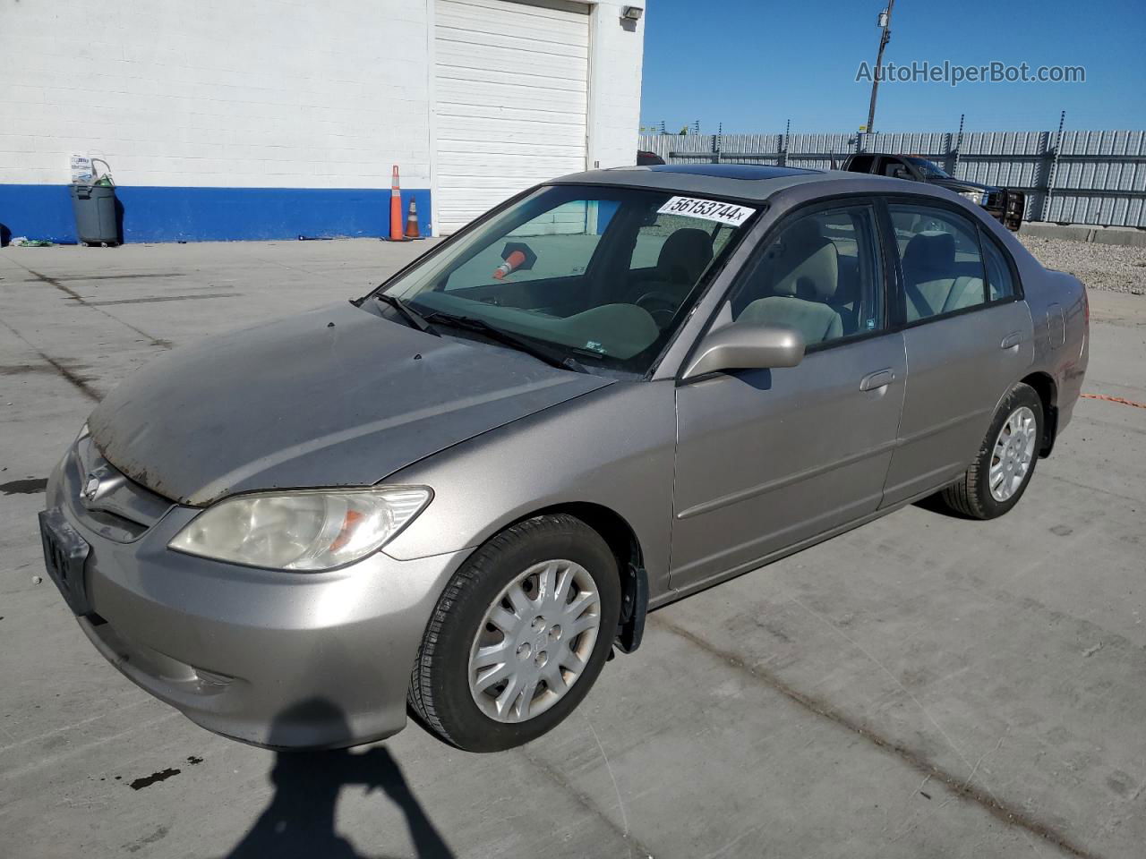 2004 Honda Civic Lx Tan vin: 1HGES15564L023864