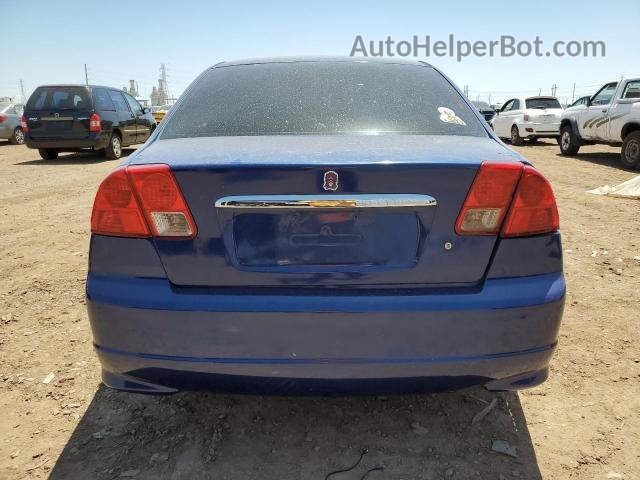 2004 Honda Civic Dx Vp Blue vin: 1HGES16304L015613