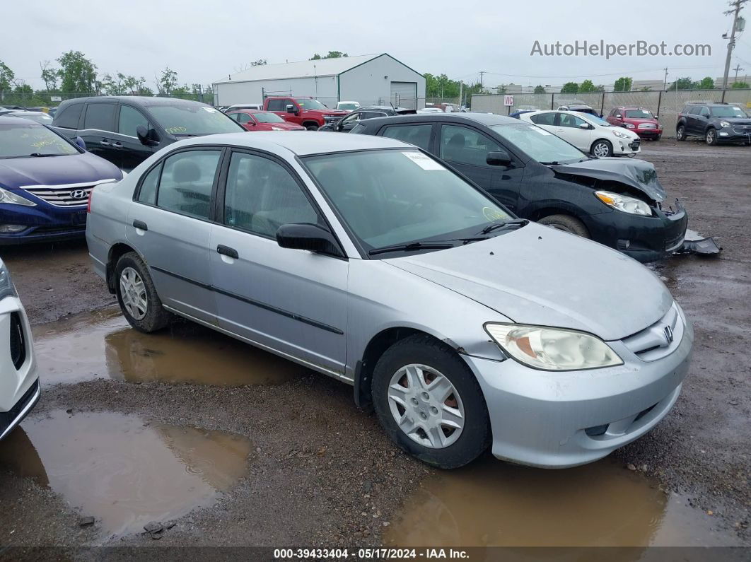 2004 Honda Civic Vp Silver vin: 1HGES16304L023064