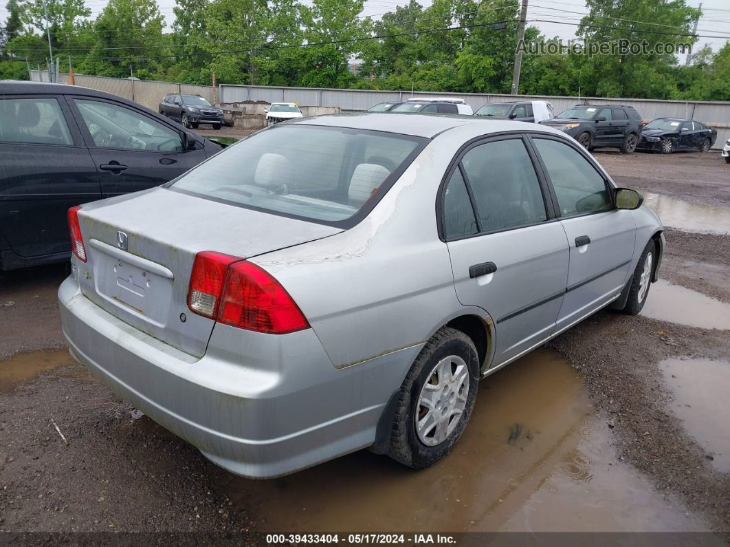 2004 Honda Civic Vp Silver vin: 1HGES16304L023064