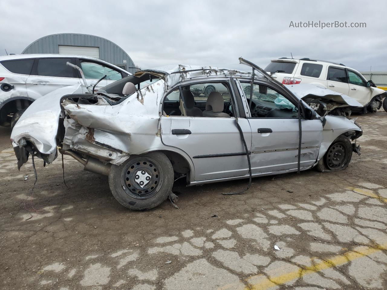 2005 Honda Civic Dx Vp Silver vin: 1HGES16325L030289