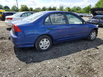 2005 Honda Civic Dx Vp Blue vin: 1HGES16355L005838