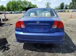 2005 Honda Civic Dx Vp Blue vin: 1HGES16355L005838